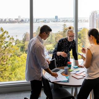 Office meeting wallpaper