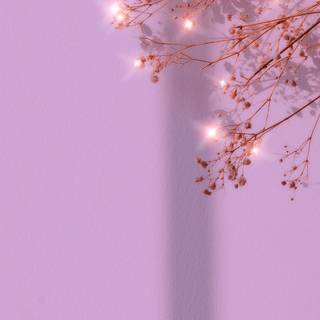 Aesthetic purple spring wallpaper