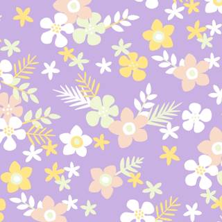 Aesthetic purple spring wallpaper