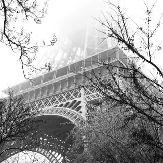 Paris winter desktop wallpaper