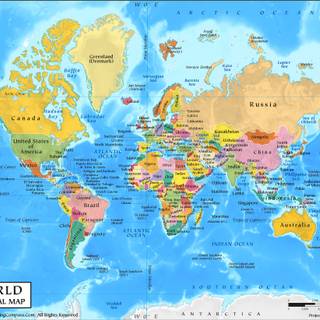 World Map 2023 wallpaper