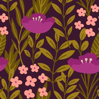 Spring aesthetic purple wallpaper