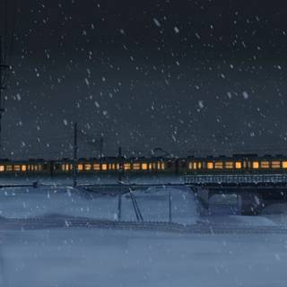 Winter train 1920x1080 wallpaper