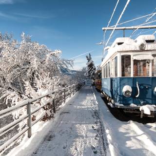 Winter train 1920x1080 wallpaper