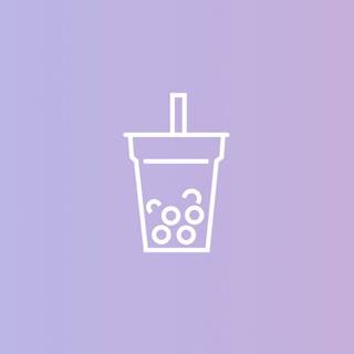 Purple boba wallpaper