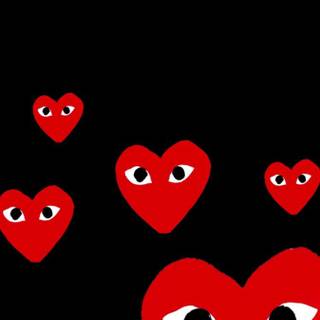CDG heart wallpaper