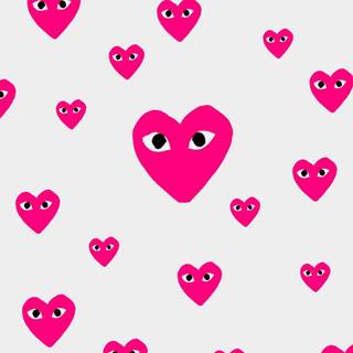 CDG heart wallpaper