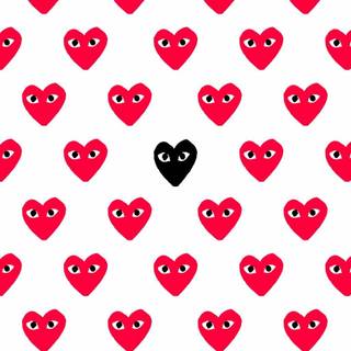 CDG heart wallpaper