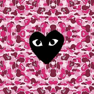 CDG heart wallpaper