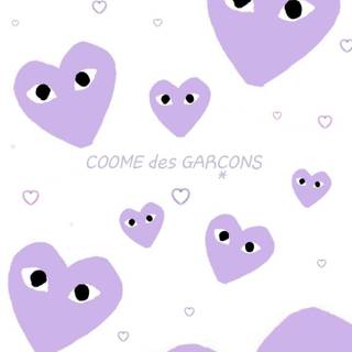 CDG heart wallpaper