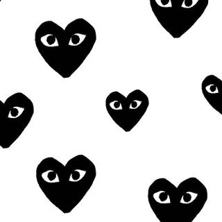 CDG heart wallpaper
