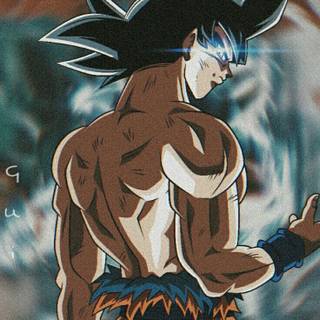 Goku charging wallpaper