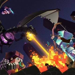 Minecraft fanart wallpaper