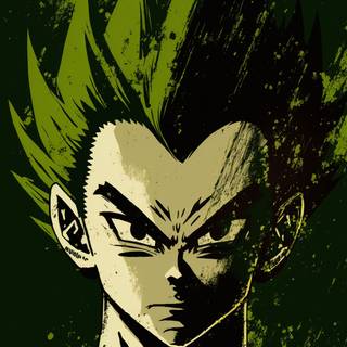 Vegeta face wallpaper