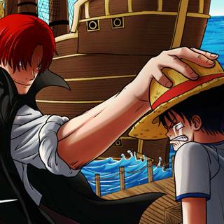 Shanks Luffy wallpaper