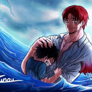Shanks Luffy wallpaper