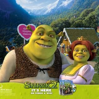 Shrek and Fiona wallpaper