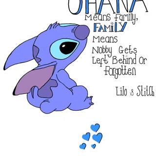 Stitch Ohana wallpaper