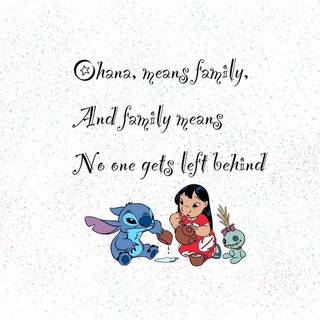 Stitch Ohana wallpaper