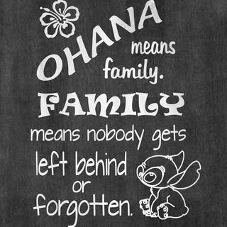 Stitch Ohana wallpaper