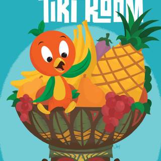 Orange bird wallpaper
