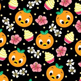 Orange bird wallpaper