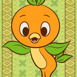 Orange bird wallpaper