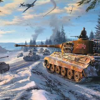 King Tiger tank wallpaper