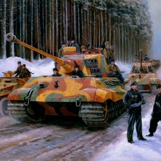 King Tiger tank wallpaper