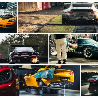 Car collage wallpaper