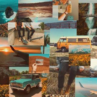 Car collage wallpaper