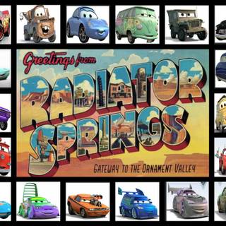 Car collage wallpaper