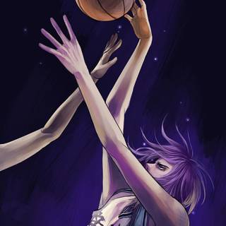 Purple basketball wallpaper