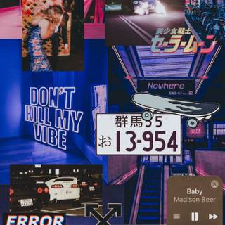 Car collage wallpaper