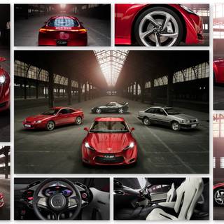 Car collage wallpaper