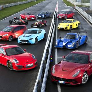 Car collage wallpaper