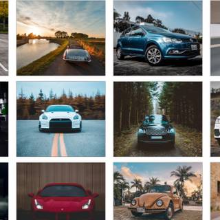 Car collage wallpaper