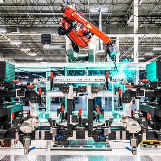 Car factory wallpaper