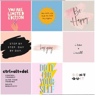 Quote collage wallpaper