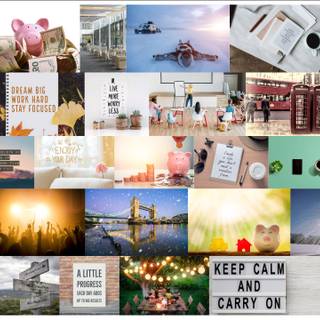 Quote collage wallpaper