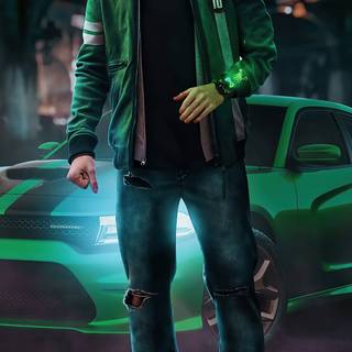 Ben 10 car wallpaper