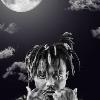 Juice Wrld black and white iPhone 4k wallpaper
