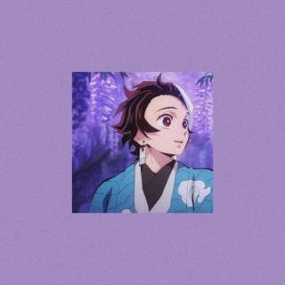 Tanjiro purple wallpaper