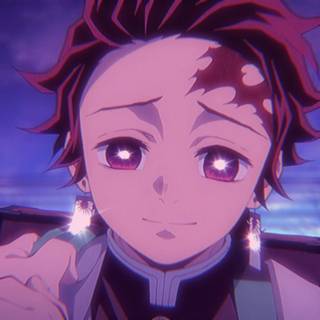 Tanjiro purple wallpaper