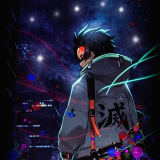 Tanjiro purple wallpaper