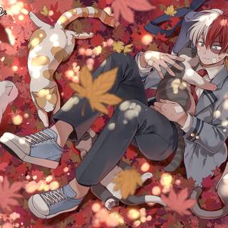 Todoroki fanart wallpaper