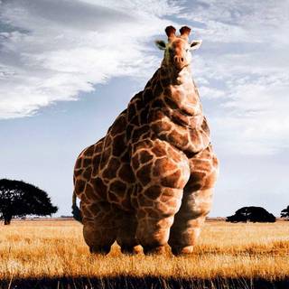 Aesthetic giraffe wallpaper