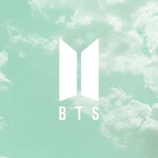 Mint green clouds wallpaper