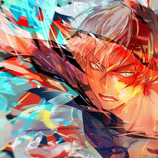 Todoroki fanart wallpaper