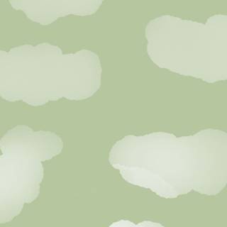 Mint green clouds wallpaper